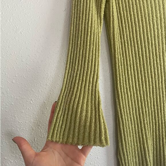Sage Green Cozy Knit Sweater - Picture 3 of 4